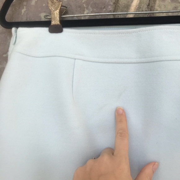 WHBM baby blue petite boot skirt - Picture 7 of 8